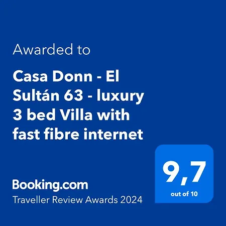 Casa Donn - El Sultan 63 - Luxury 3 Bed With Fast Fibre Internet Villa *